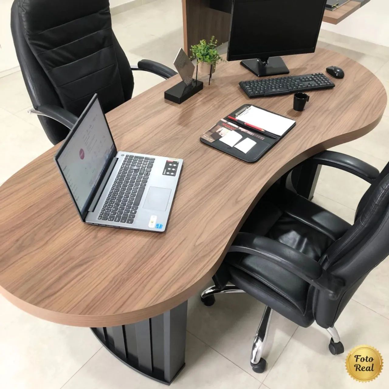 Mesa com design moderno escritório  - Foto 2