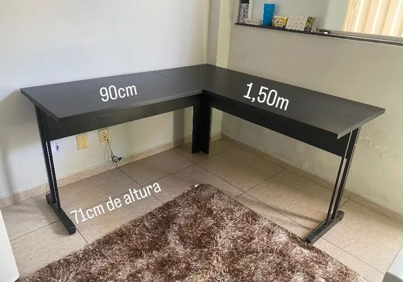 Vendo Mesa de Escritório em L - Estado de nova