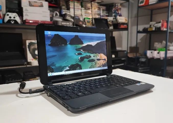 Netbook HP Atom N450, 1Gb + Hd 160Gb, aceito cartão - Foto 2
