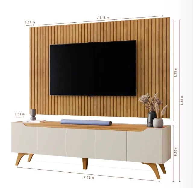 Painel com Rack Valmora 220 - Foto 2