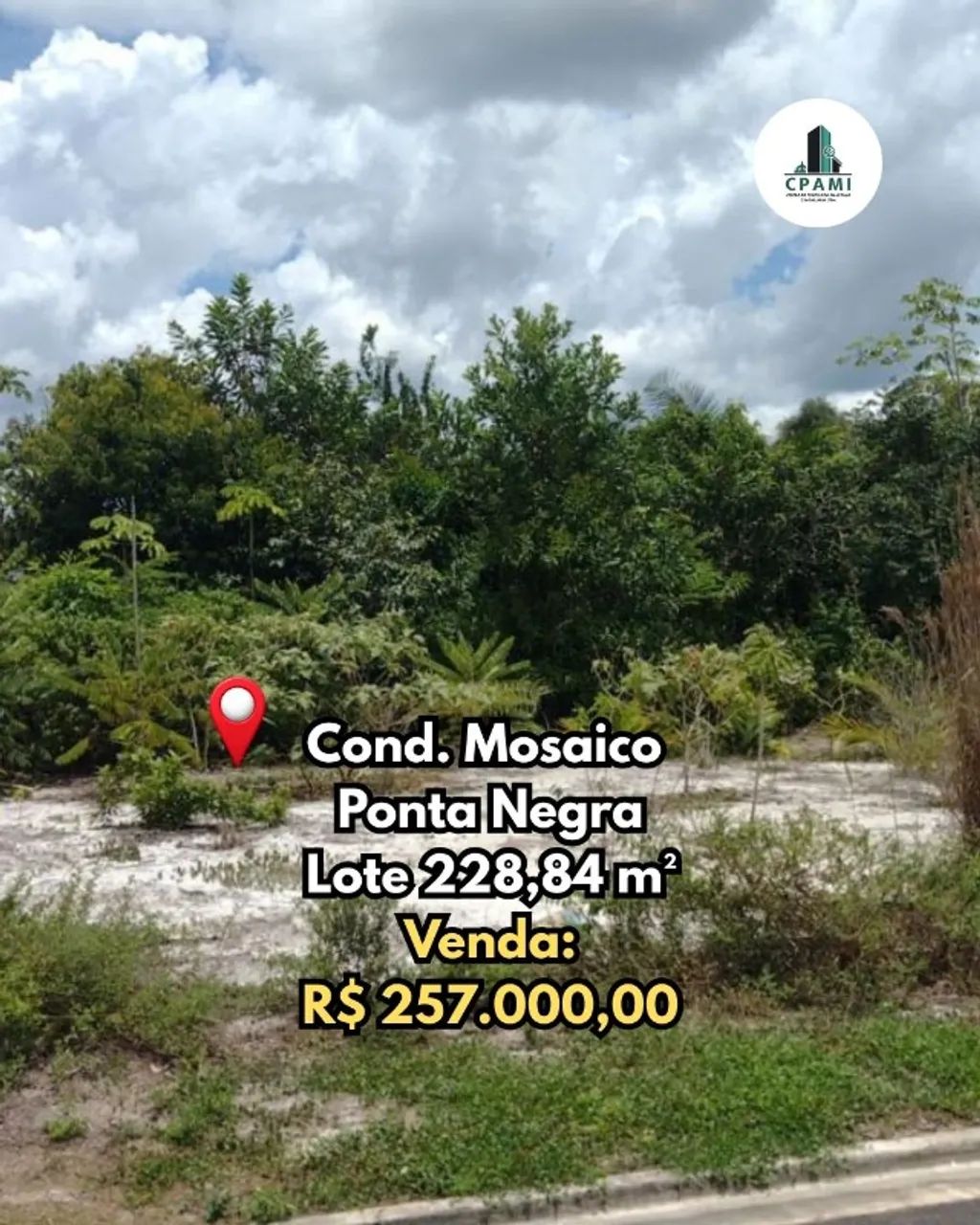 Lote no Cond. Mosaico Ponta Negra | Terreno 228,84m² 