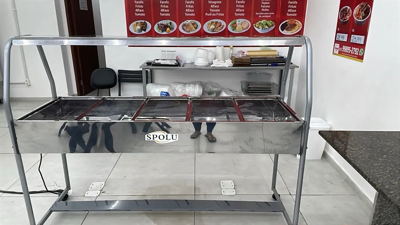 Buffet Térmico da marca Spolu 10 cubas 