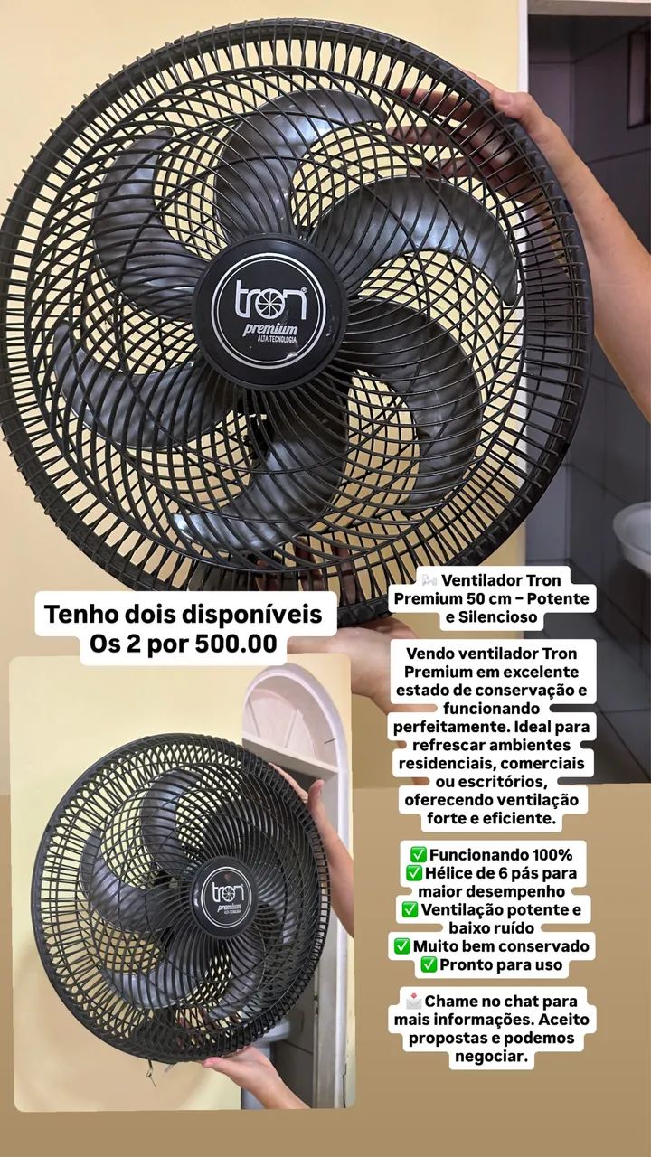 Ventilador de parede  - Foto 2