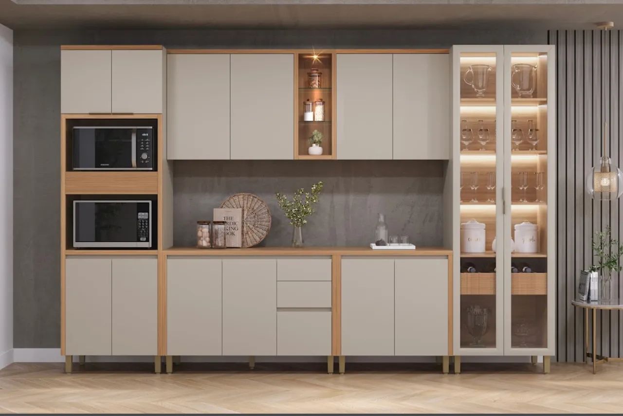 Conjunto de Cozinha Modular Elegance MDF - Foto 2