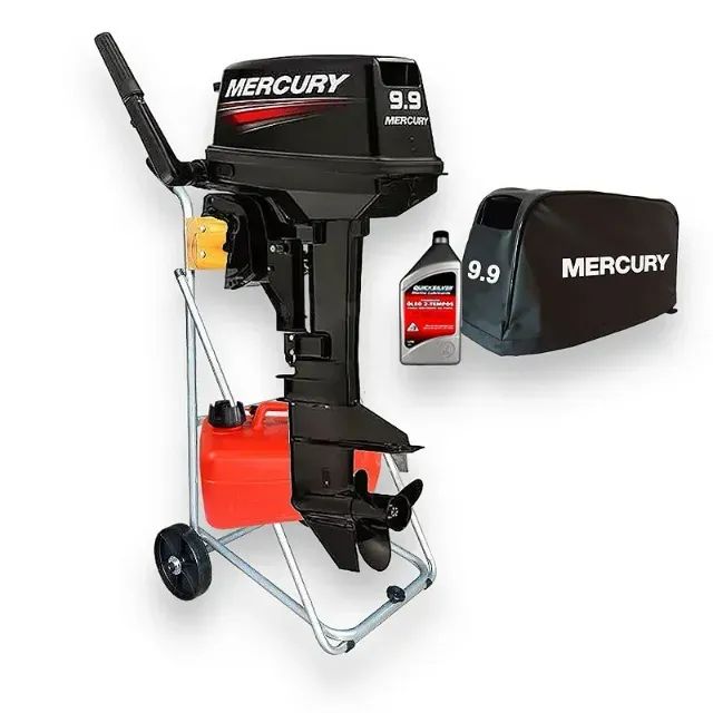 MOTOR MERCURY 9.9 HP NA CAIXA  - Foto 2