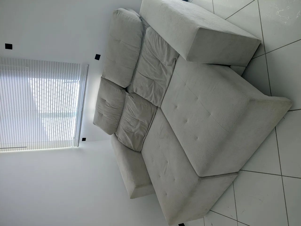 Sofá linho 2 lugares seminovo - Foto 2