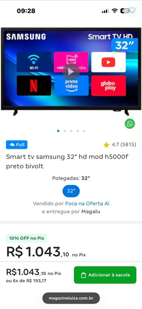 Tv Samsung 32 polegadas  - Foto 2