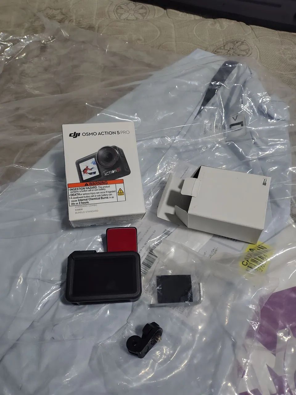 Câmera DJI Osmo action 5 pro.