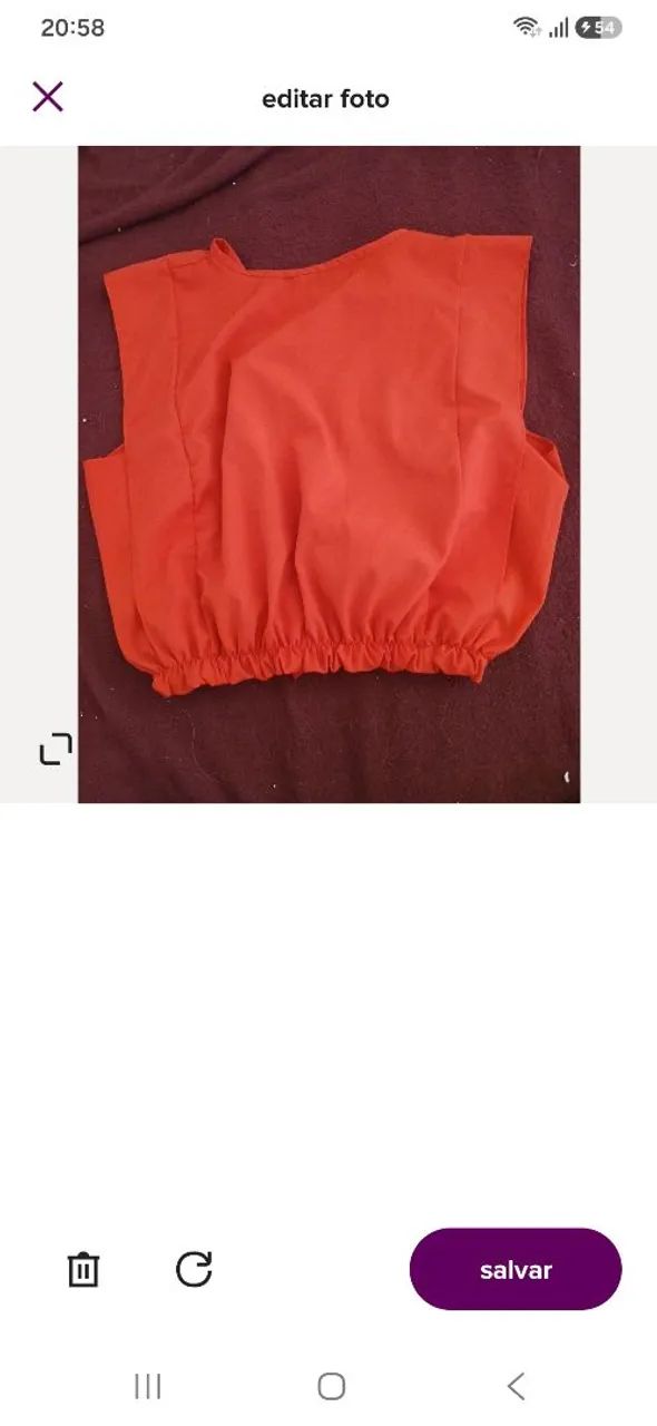 Blusa casual vermelha