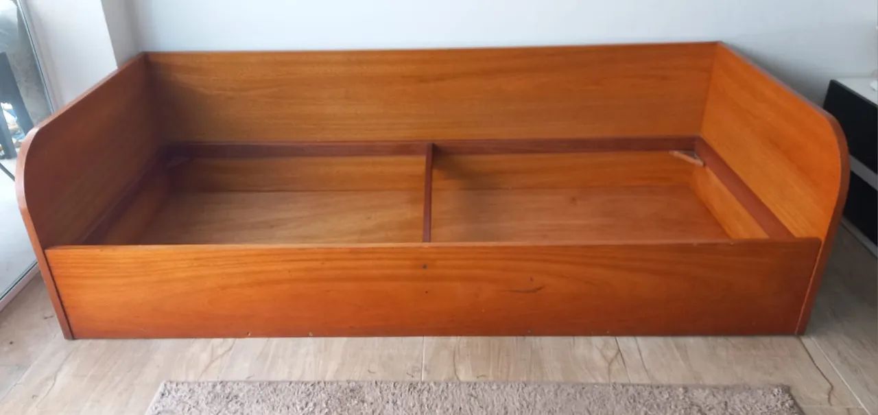 Cama de solteiro/sofa com bau e colchão d33 - Foto 5