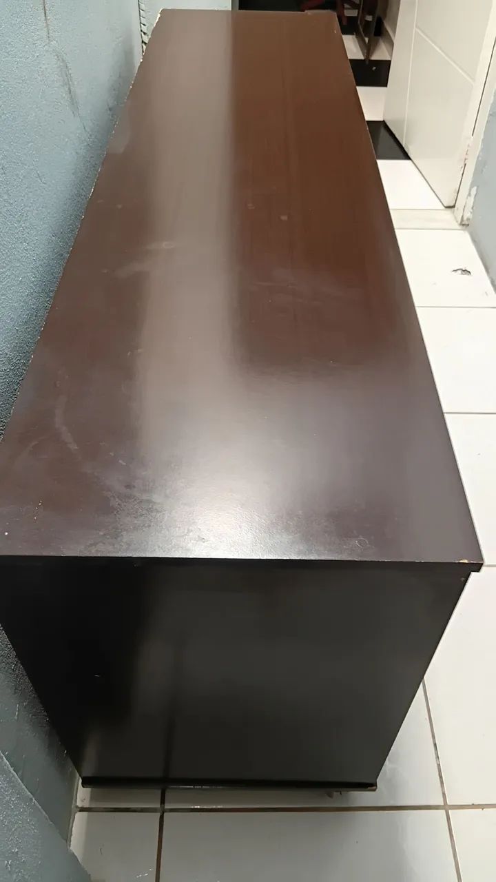 Rack Grande para TV até 75" com Gavetas e Rodinhas - 1,77m - Foto 2