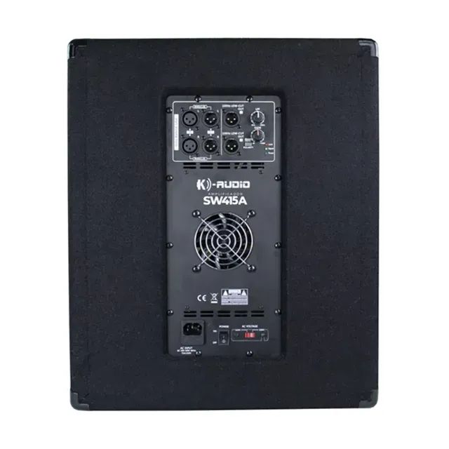 Caixa Sub Ativo K-AUDIO SW415A Subwoofer 15" ativo Kadosh - Foto 2
