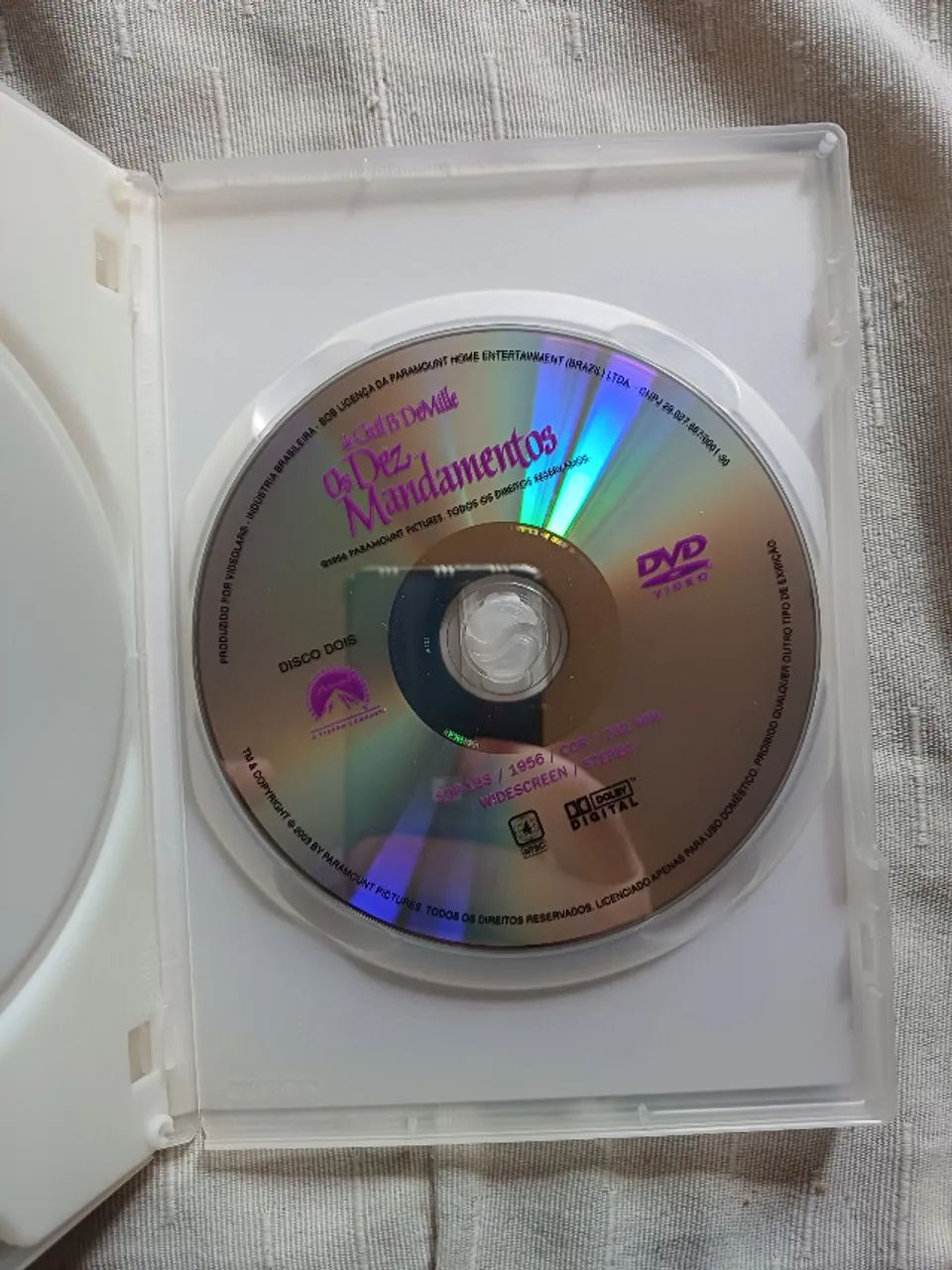 DVD Duplo Os Dez Mandamentos - Paramount Collection - Excelente / Impecável Estado - Foto 3