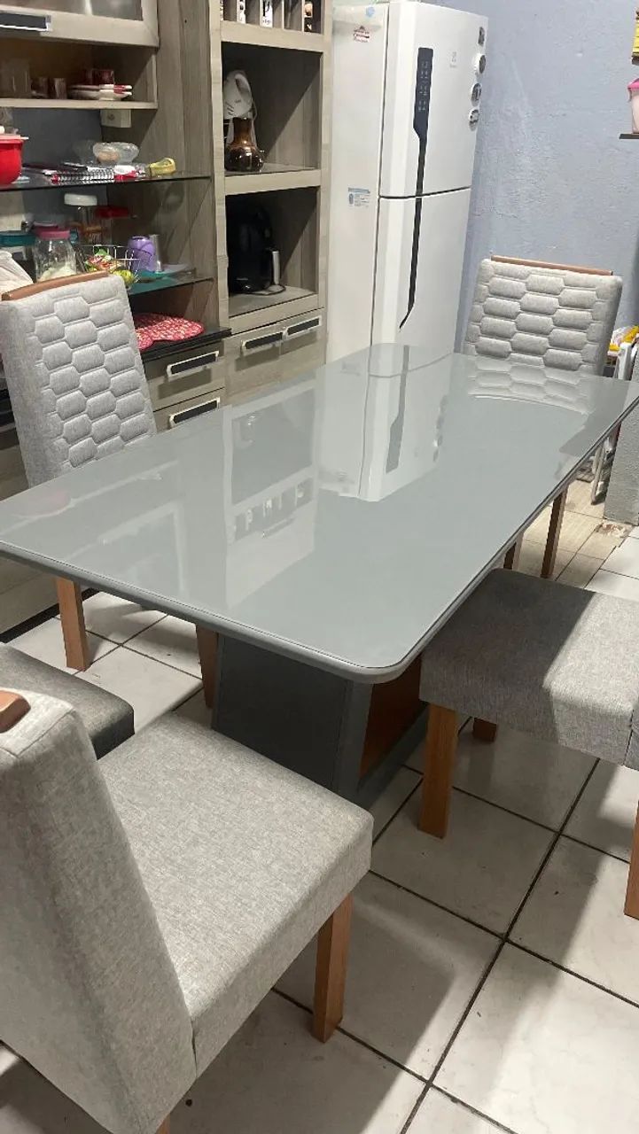 MESA COM 6 CADEIRA  - Foto 3