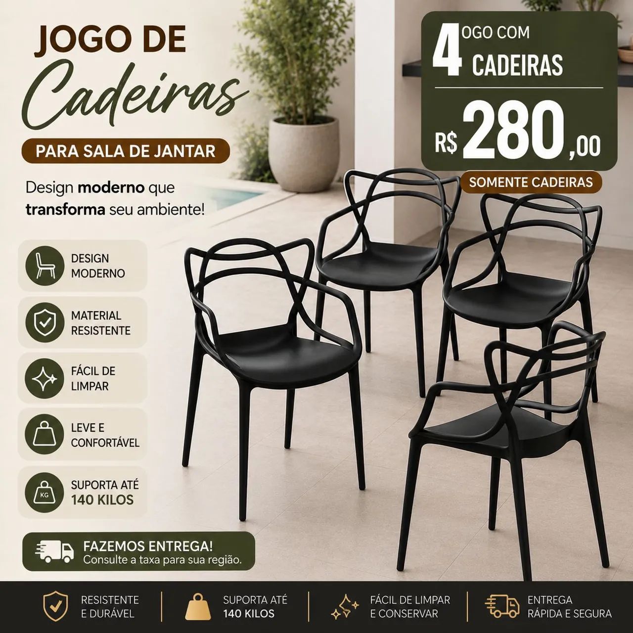 Cadeira alegra 