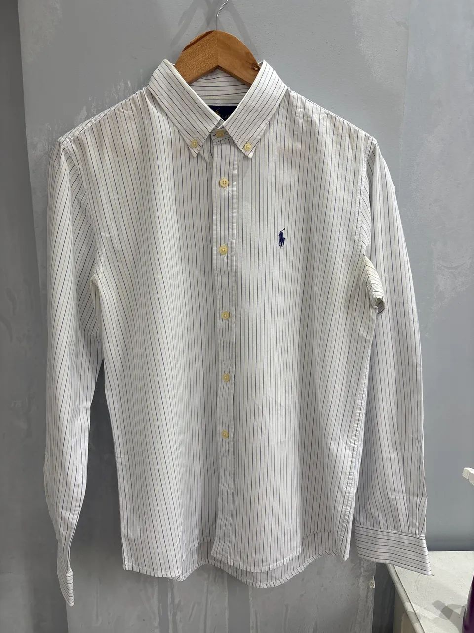 Camisa Ralph Lauren Polo Original Social Branca Manga Longa FRETE GRÁTIS