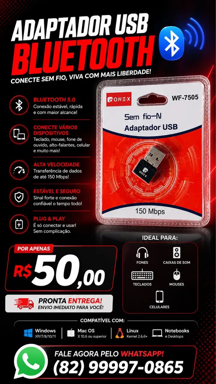 Adaptador Bluetooth 