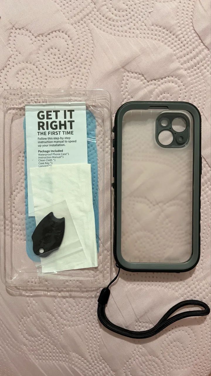 Capa Impermeável para iPhone 15 - waterproof - Foto 3