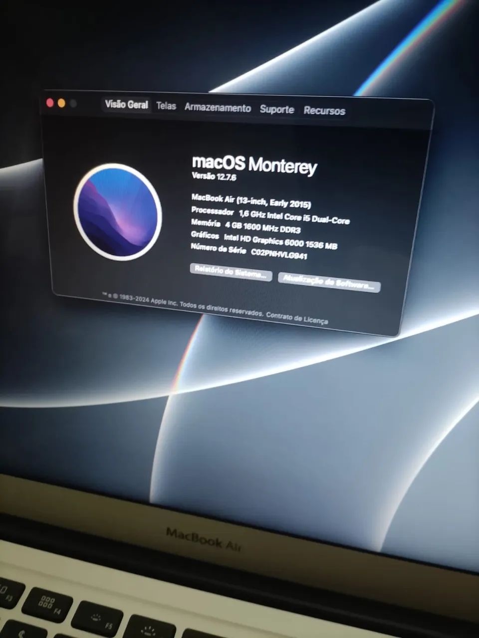 1.500,00 MacBook Air 2015 Impecável - Foto 2