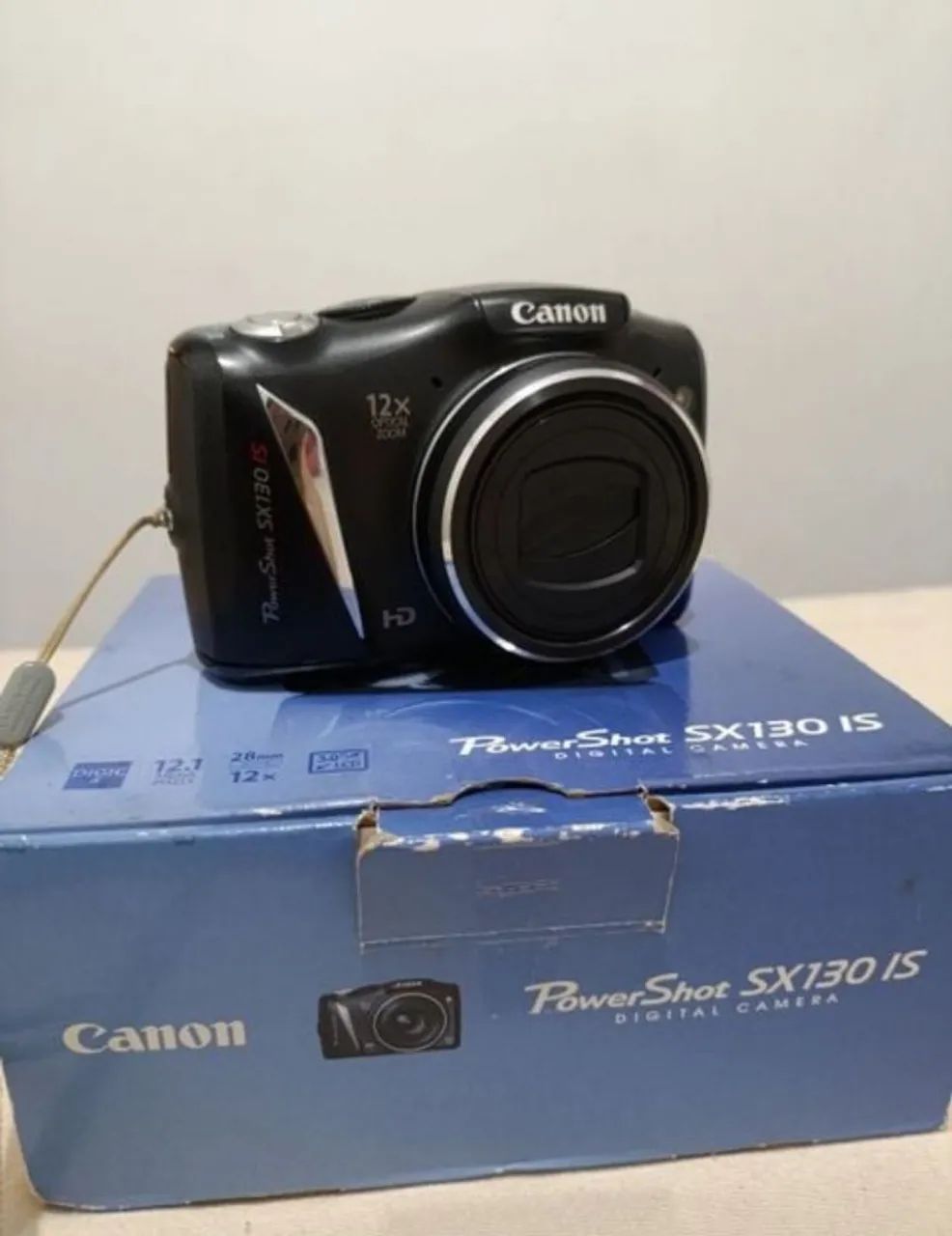 câmera digital canon powershot sx130 is(na caixa)