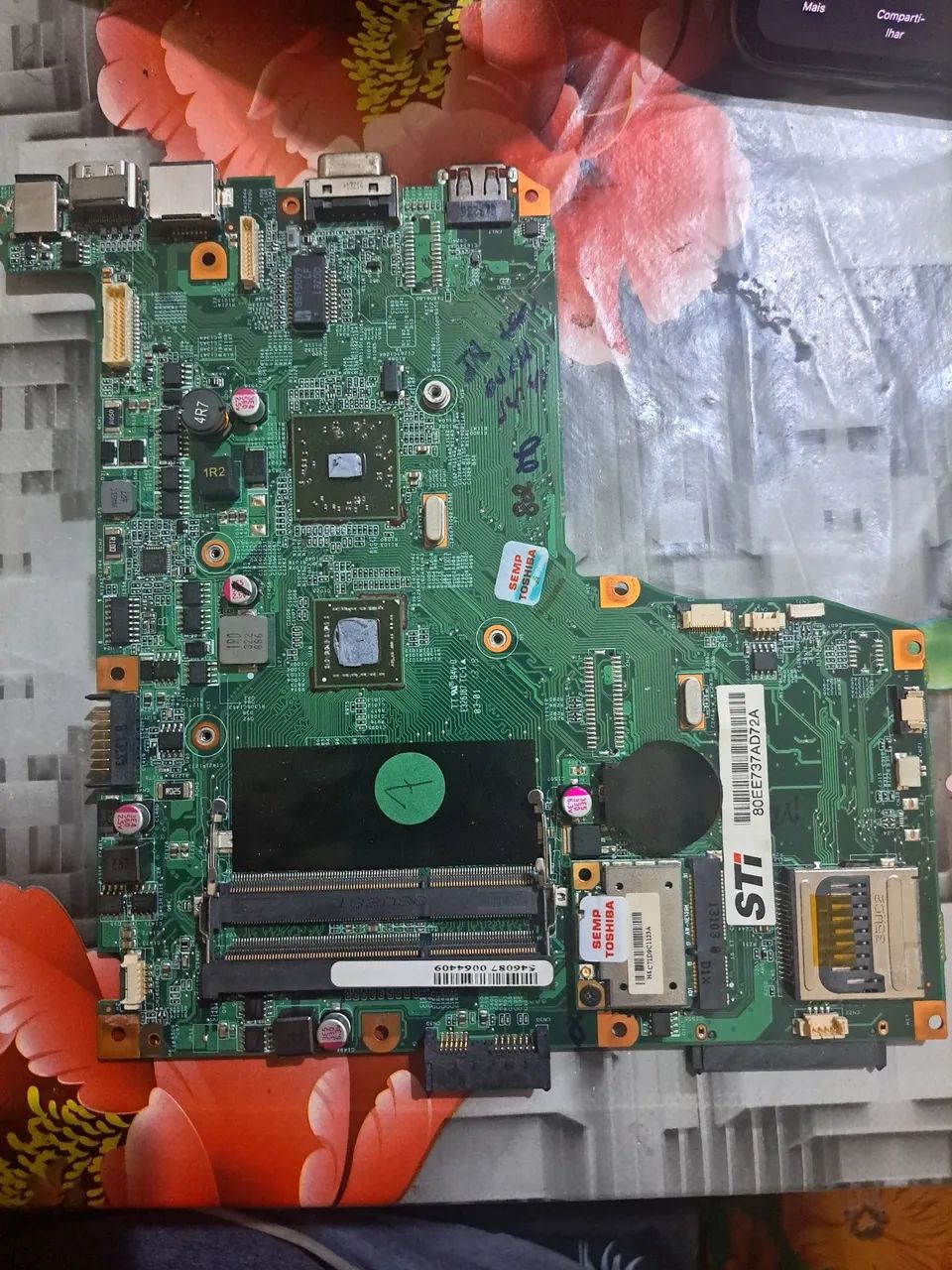 Placa-Mãe Notebook Semp Toshiba STi Original - Com Wi-Fi Integrado - Foto 3