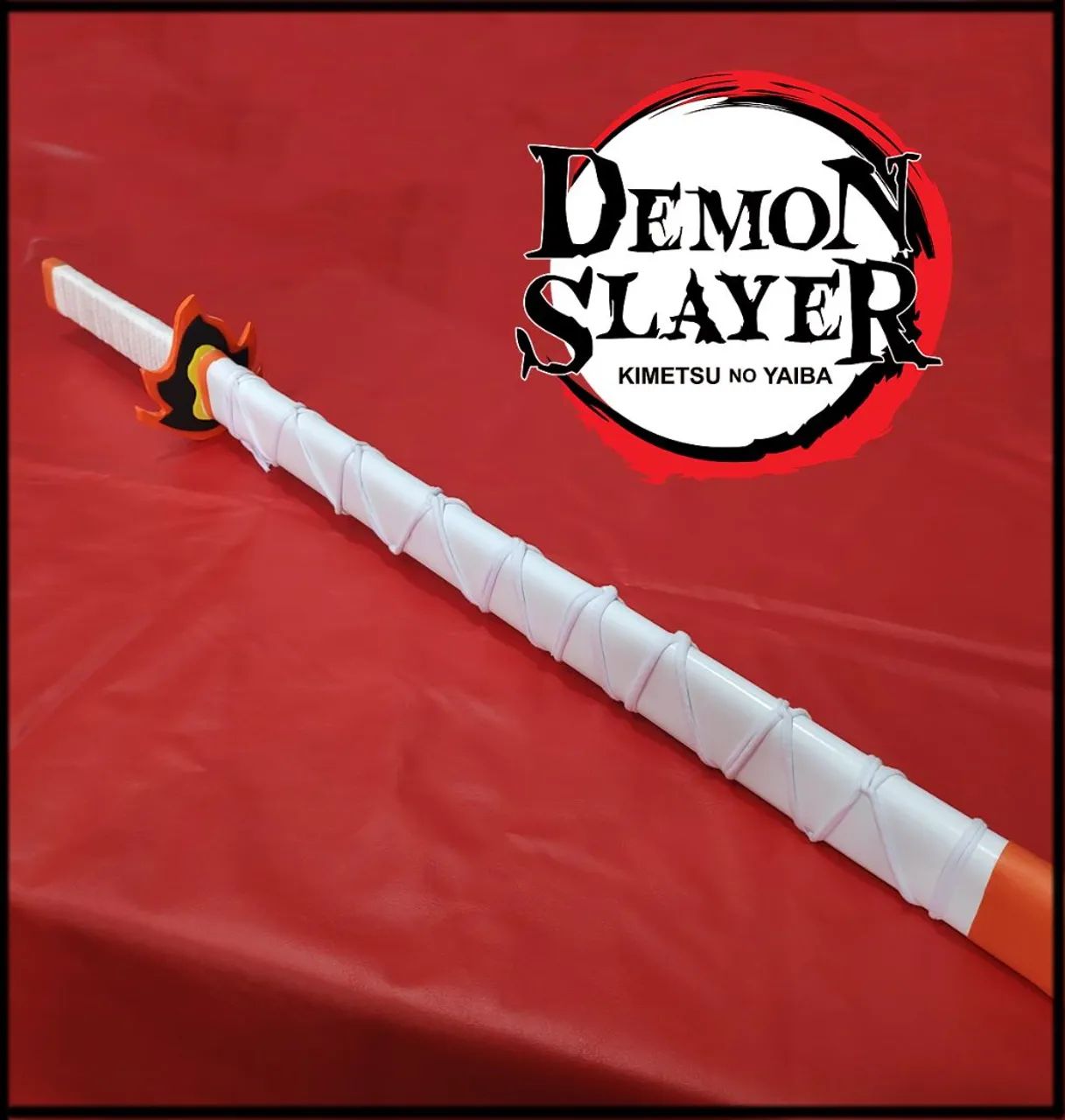 Espada brinquedo Rengoku demon slayer cosplay, decoração  - Foto 2