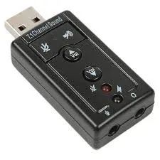 Placa de Som Conversor USB 7.1 Adaptador de Fone e Microfone - Foto 5