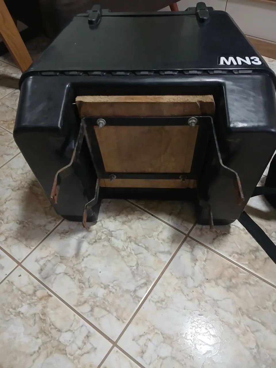 Baú para moto 90 litros + suporte pop 110 + bolsa térmica para baú  - Foto 4