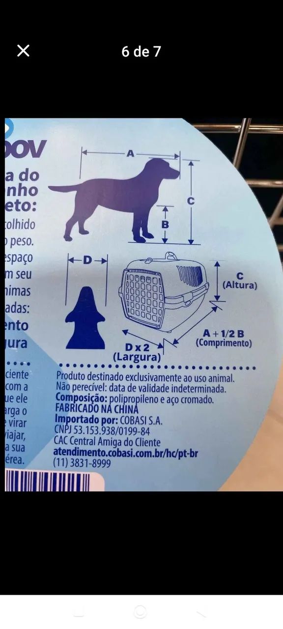 Caixa de transporte Pet  - Foto 2