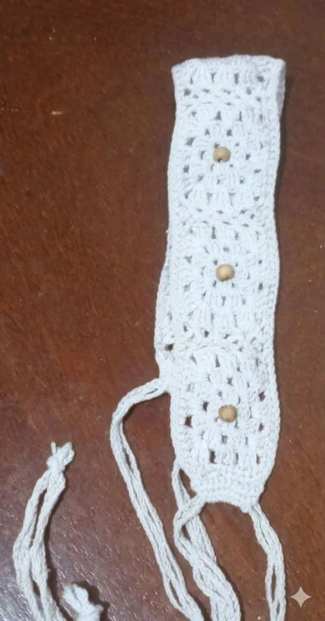 Tiara de crochê 