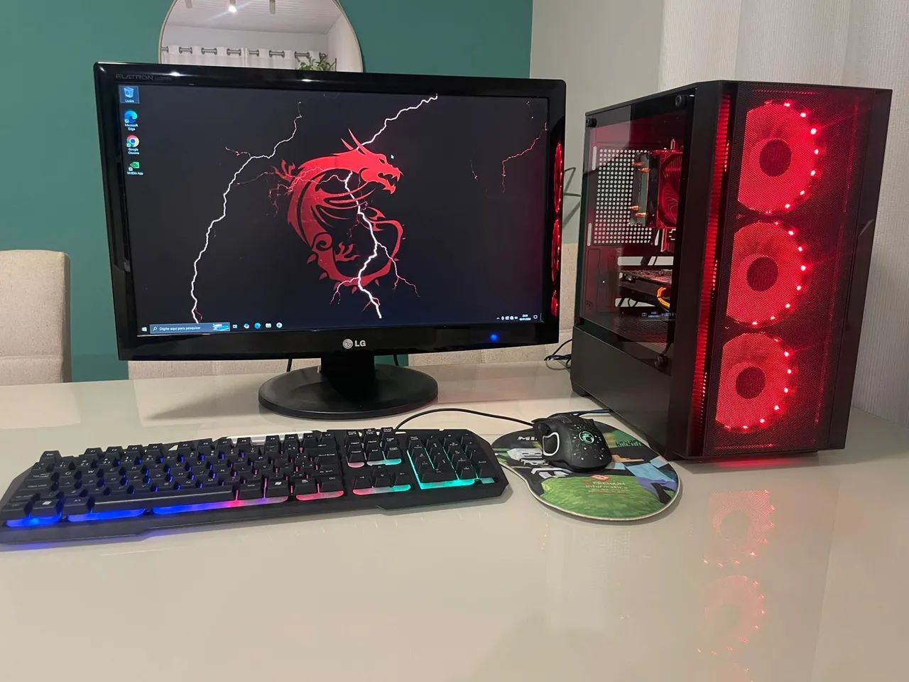 Pc gamer completo  Intel i5, 16gb, GTX 750, NVME, monitor 23, em até 18x - Foto 2