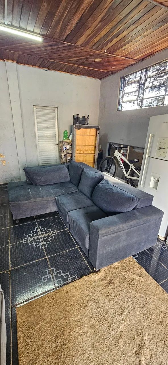 sofa de canto com chaise acento retrátil usados ( ENTREGA GRÁTIS )