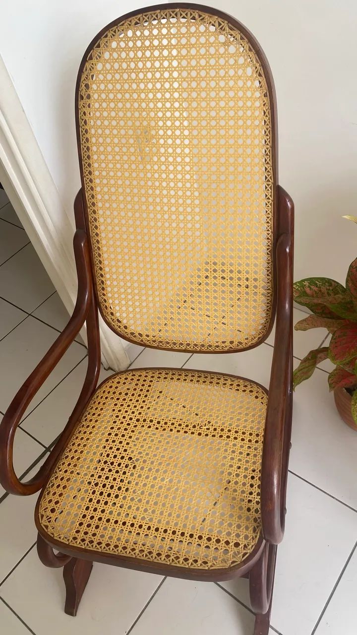Vendo cadeira de balanço de palha  - Foto 3