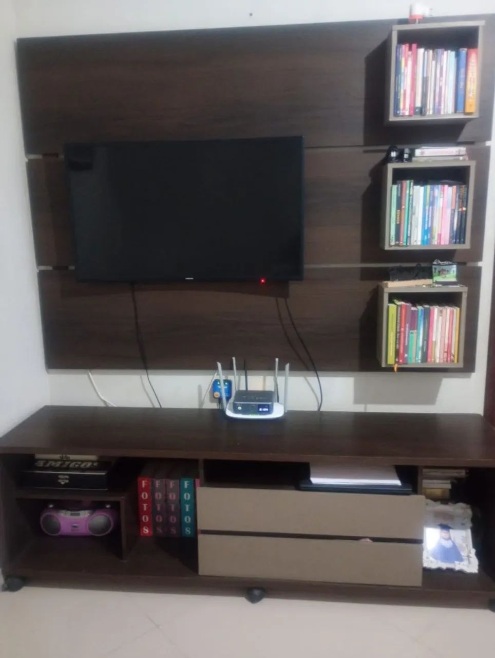 Rack com painel