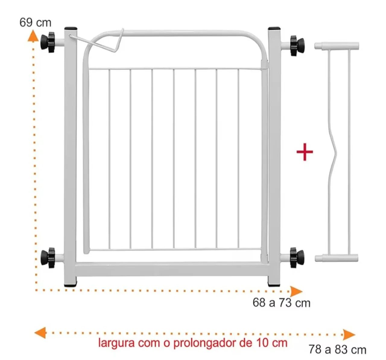Portão pet 0,69 cm altura - Foto 2
