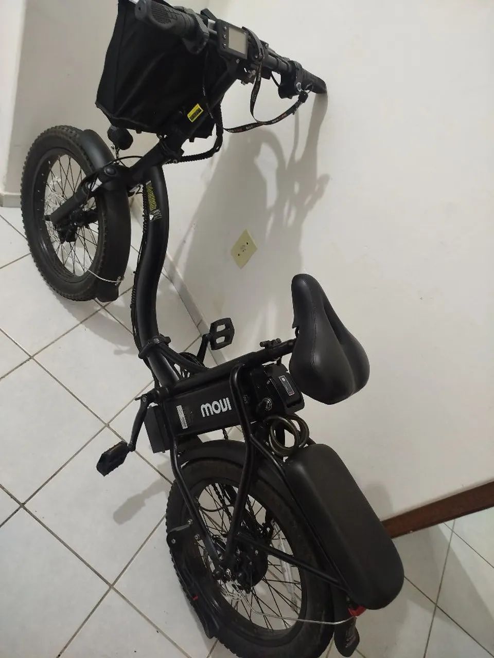 Bicicleta elétrica dobrável