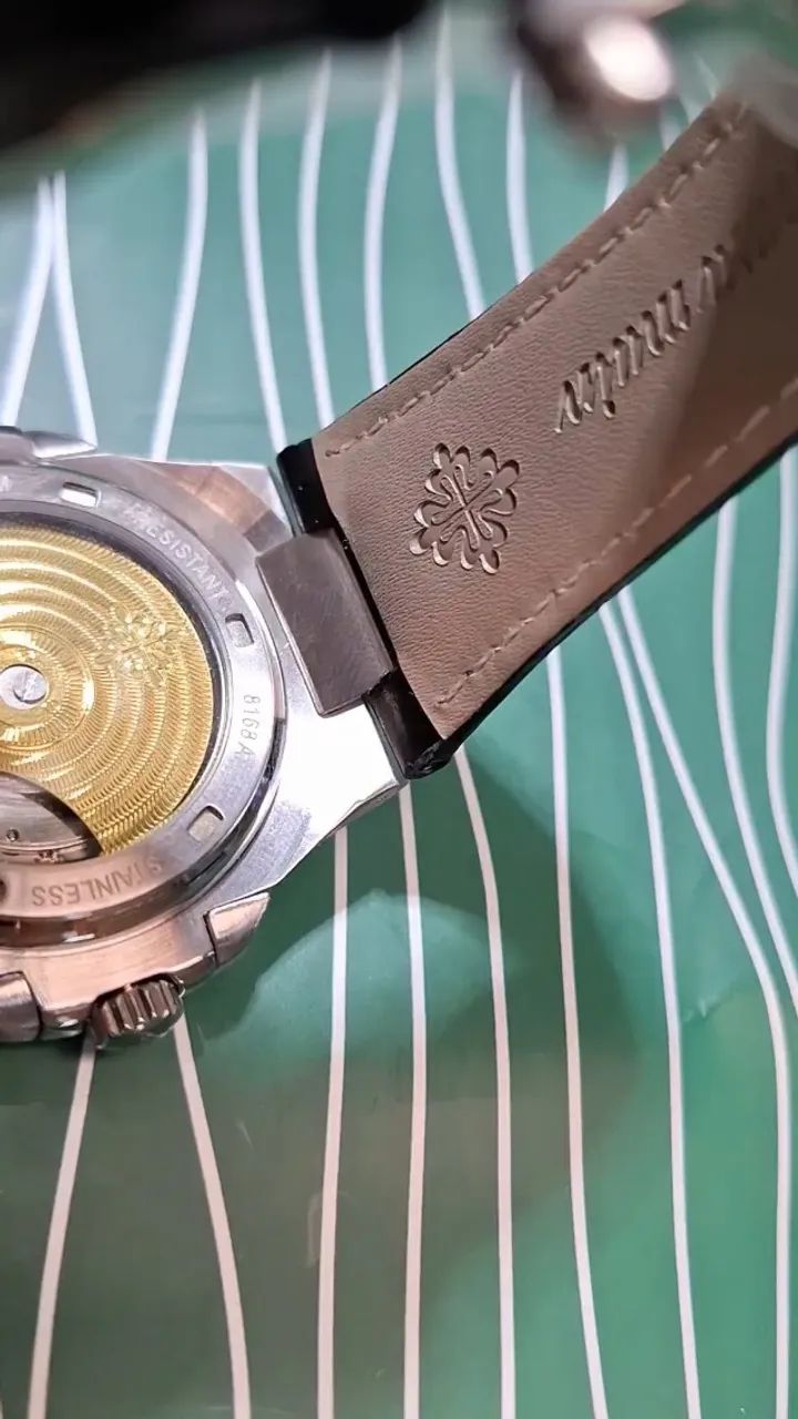 Relógio PATEK PHILIPPE AUTOMÁTICO  - MODELO TIFFANY PULSEIRA DE COURO  - Foto 5