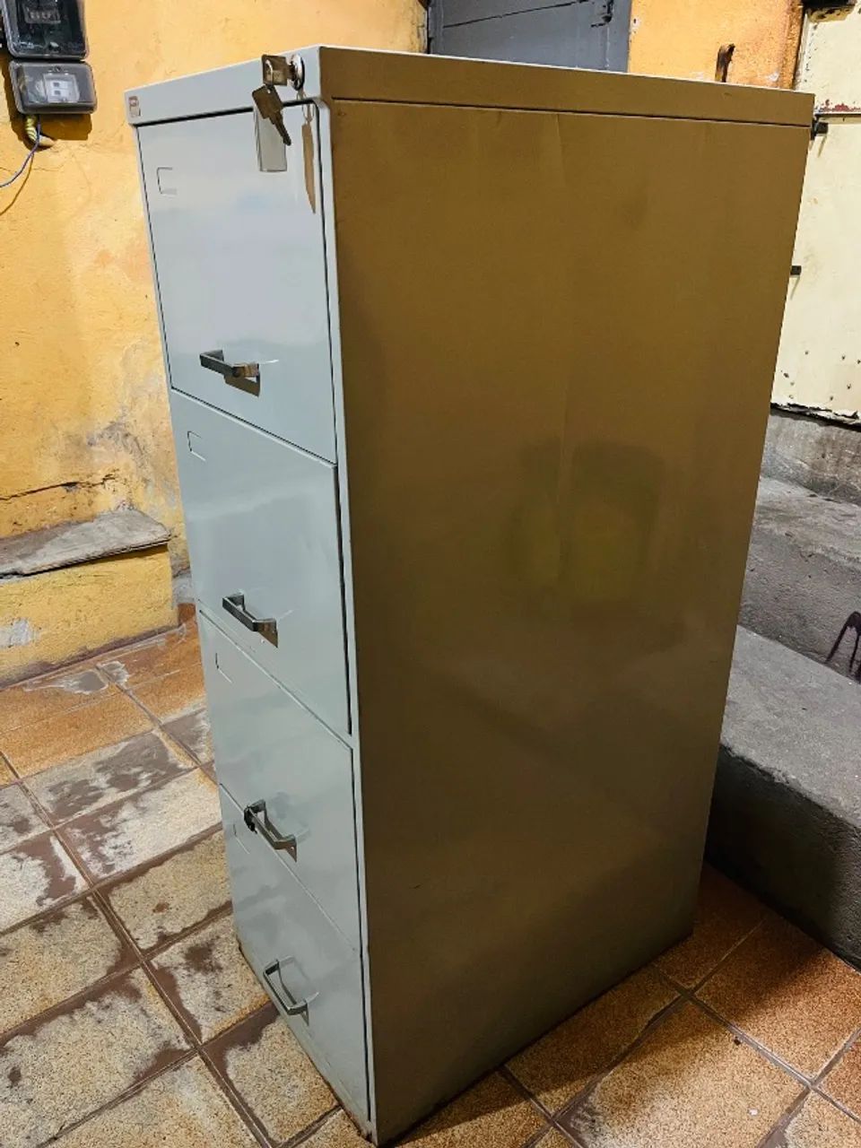 2 arquivos de aço 4 portas cinza - Foto 3
