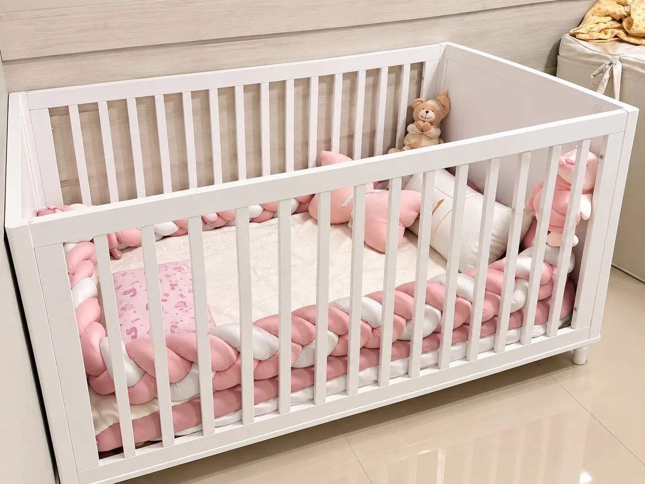 Berço Americano Rattan 2 em 1 