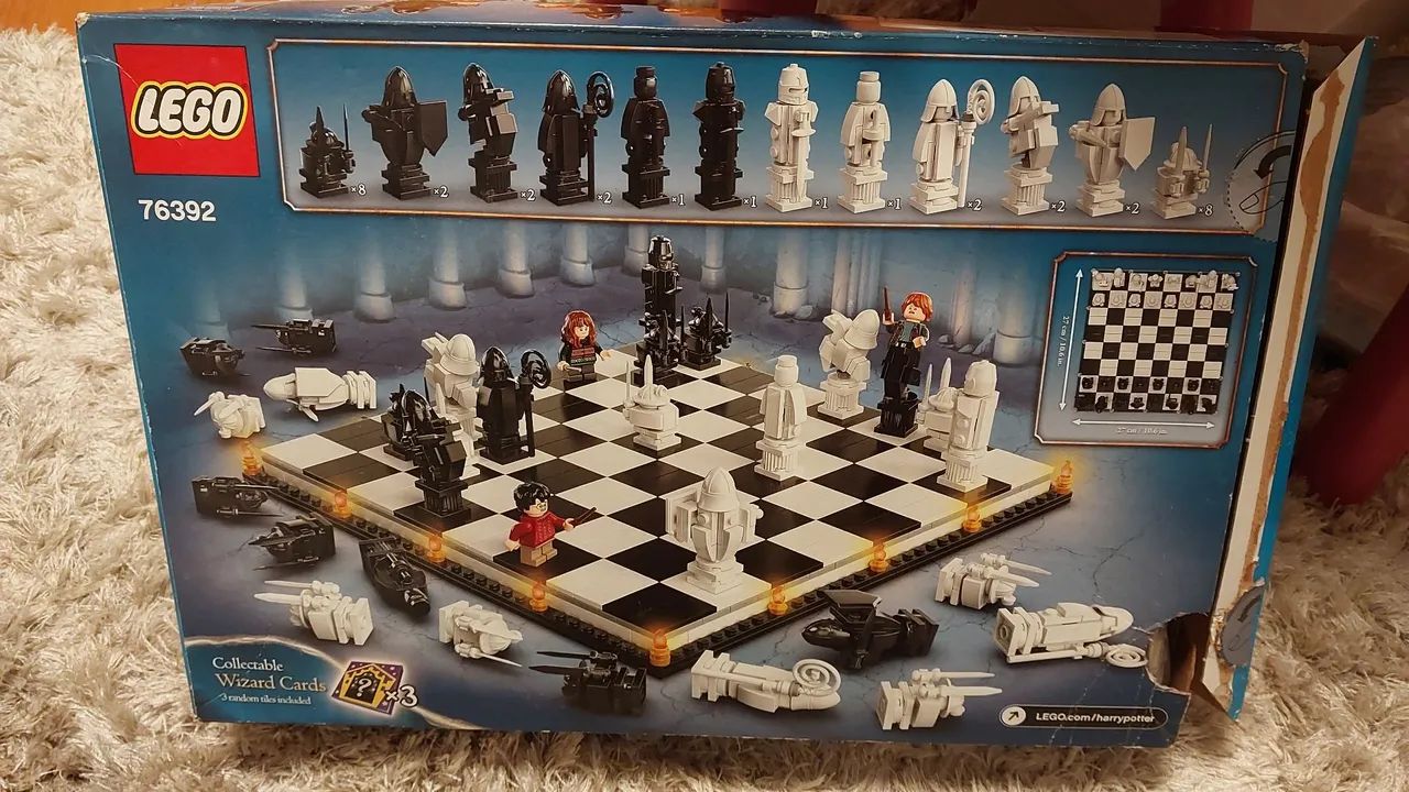 Lego 76392 xadrez harry potter completo caixa e manual - Foto 2