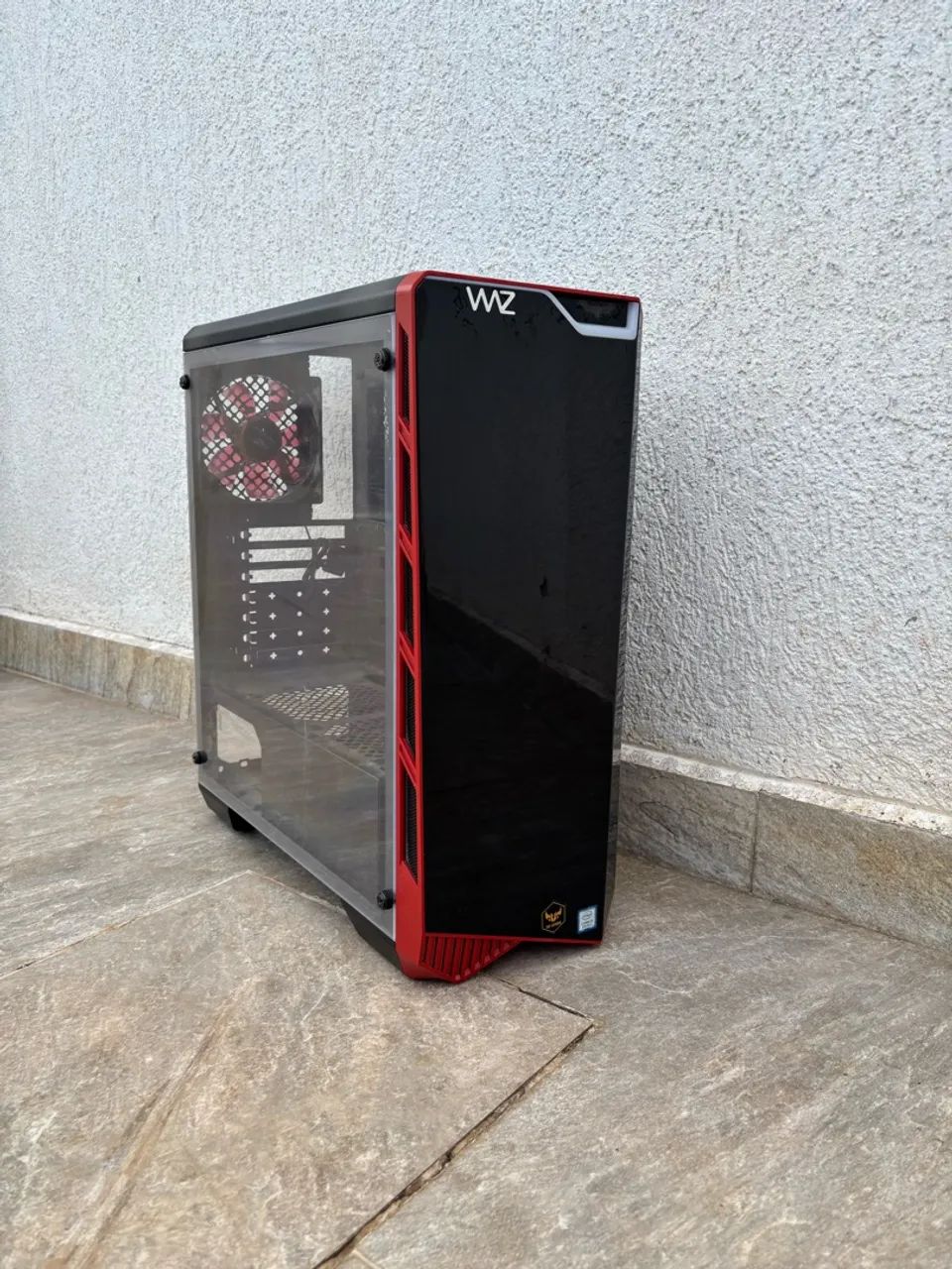 Gabinete Gamer Micro ATX com 4 Fans e Lateral Transparente  - Foto 3