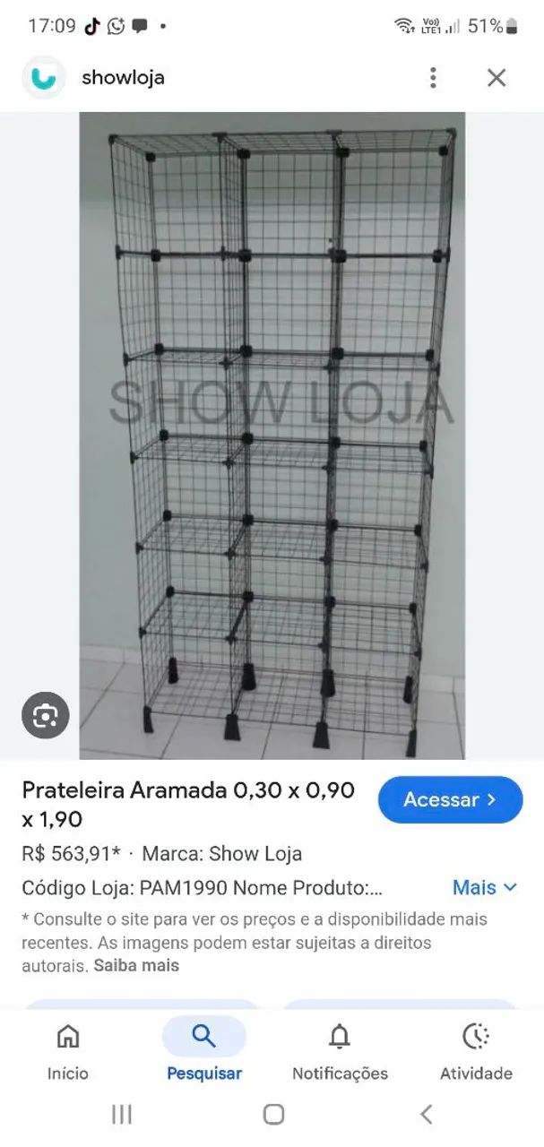 Tela aramada estoque ou decoração  - Foto 2