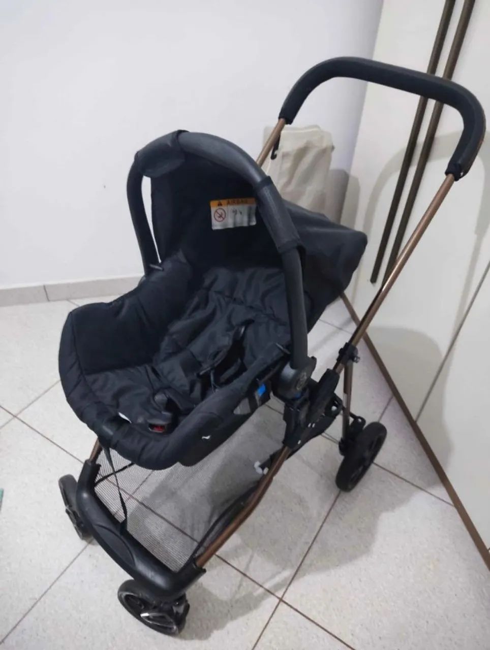 Carrinho de bebê Galzerano + Bebê conforto + Moisés  - Foto 2