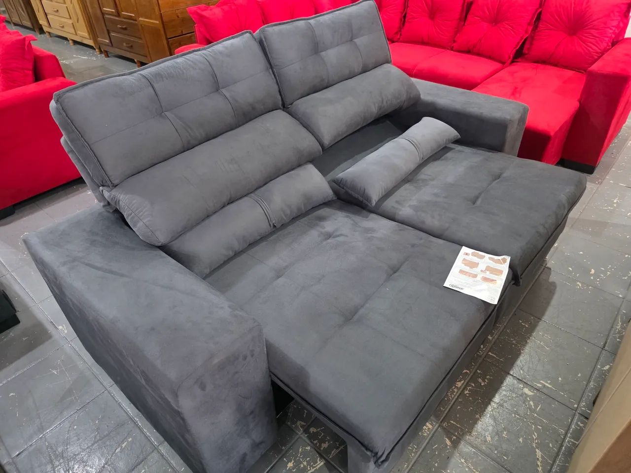 Sofa retrátil reclináveis novo  - Foto 4