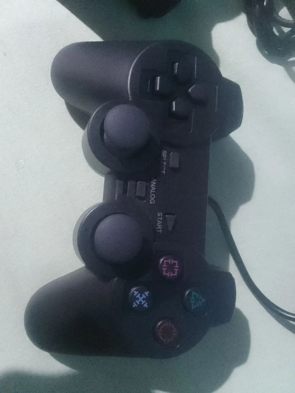 Kit 2 controles de ps2 mais cabo av  - Foto 2