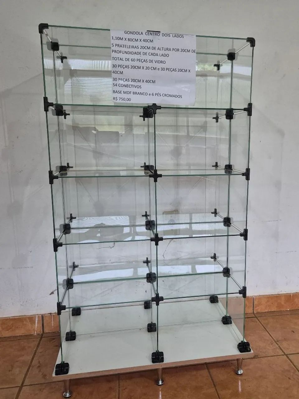 Prateleiras, gôndolas e balcões de vidro - Foto 2
