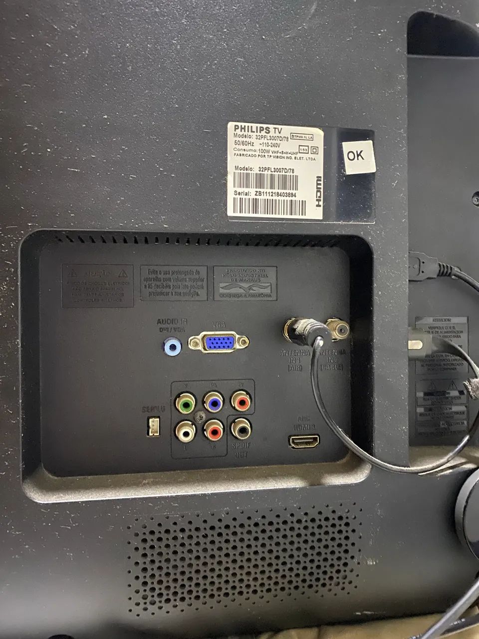 TV Philips com Chromecast + Suporte de Parede - Usada - Foto 3