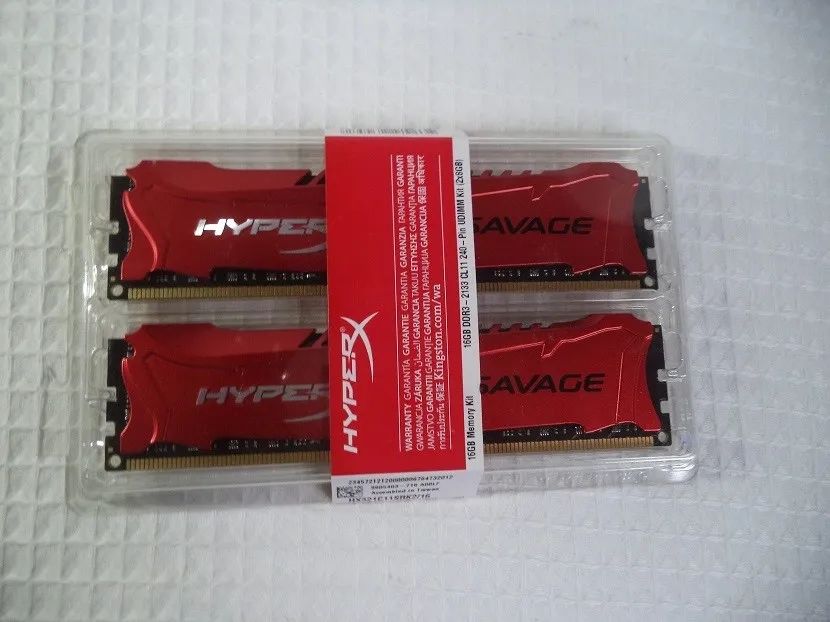 Memória Kingston HyperX Savage 16gb DDR3 2.400mhz (2x8gb