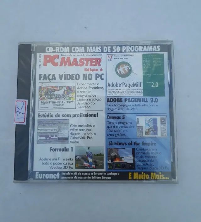 cd de jogo formula 1 diversos softwares adobe pagemill e + 17c