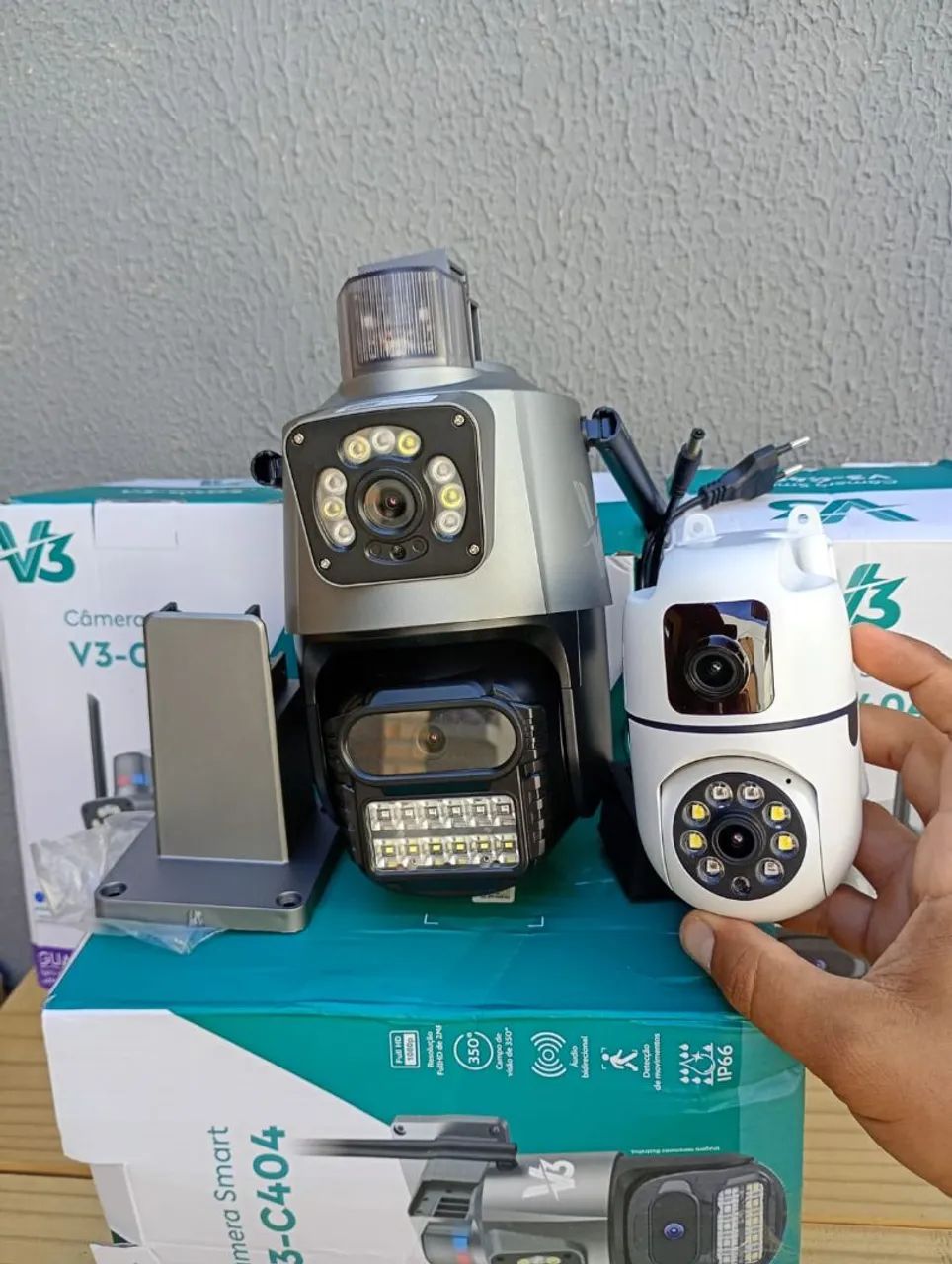Câmera wifi lente dupla com voz e aplicativo  - Foto 2